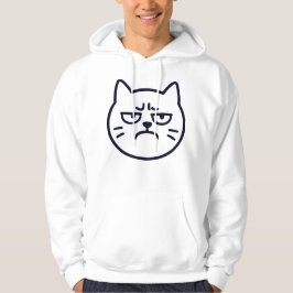 Angry Cat Expression Hoodie