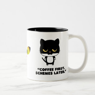 Angry Cat fordert Kaffee - Funny Cat Tasse
