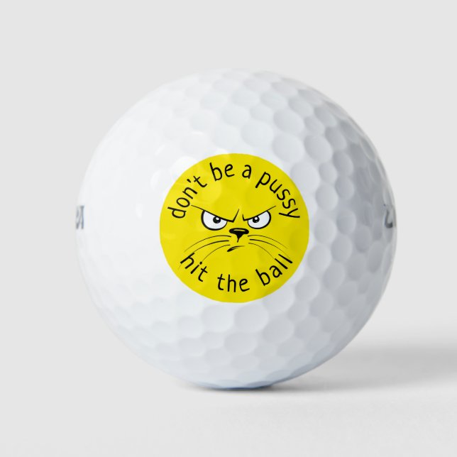 Angry Cat Golfball (Vorderseite)