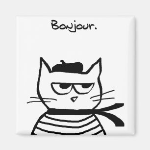 Angry Cat ist so sehr französisch Magnet