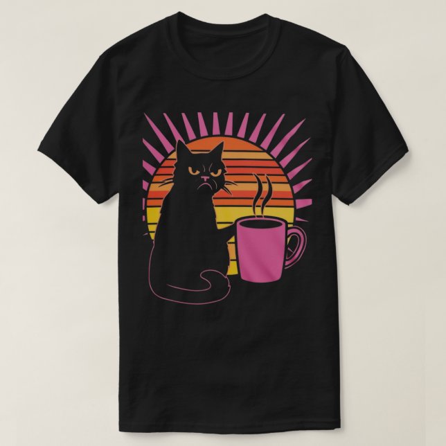Angry Cat Joe 2 blk Mens T-Shirt (Design vorne)