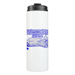 Angry Cat Meme für Katzenbesitzer und Kätzchenlieb Thermosbecher