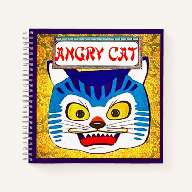 Angry Cat Notizbuch (Vorderseite)