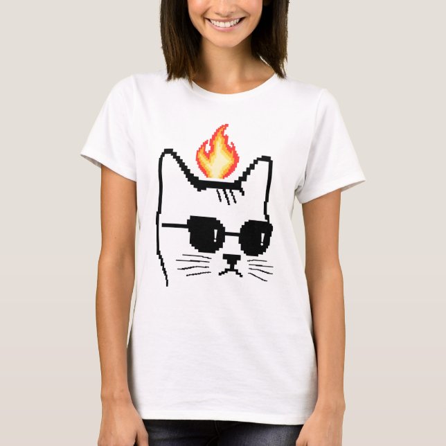 Angry Cat T-Shirt (Vorderseite)