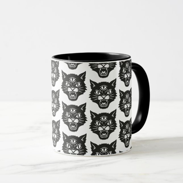 Angry Cat Tasse (VorderseiteRechts)