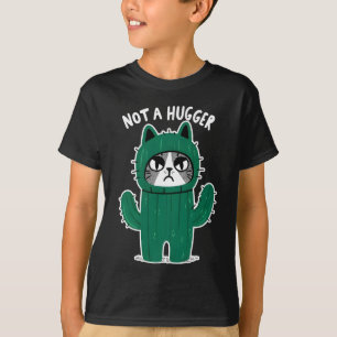 Angry Cat-Tus Funny Cat Nicht ein Hugger Junge und T-Shirt