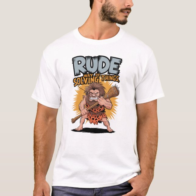 Angry Caveman Club T-Shirt (Vorderseite)
