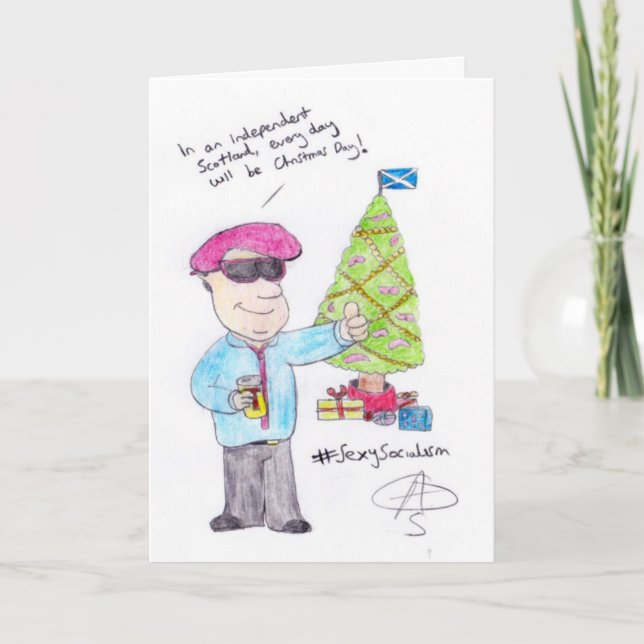 Angry Christmas Feiertagskarte (Vorderseite)