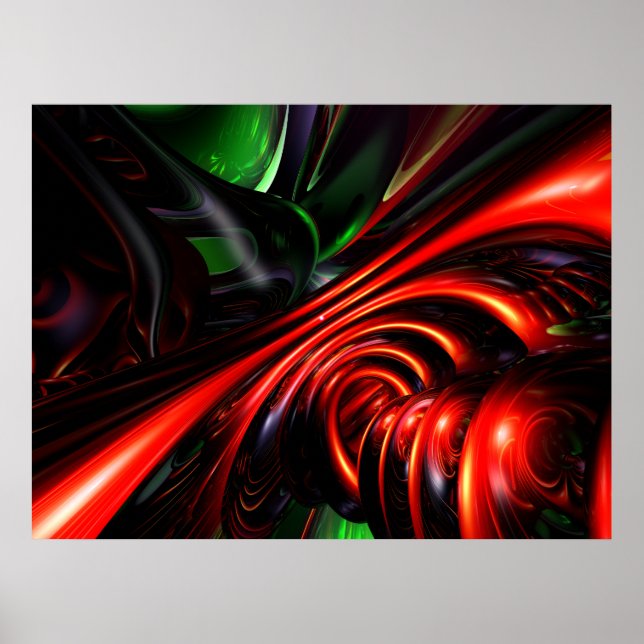 Angry Clown Abstrakt Poster (Vorne)