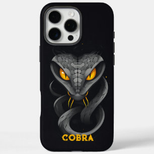 Angry Cobra Black iPhone 16 Pro Max Hülle