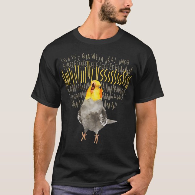 Angry Cockatiel T-Shirt (Vorderseite)