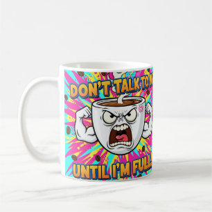 Angry Coffee Cup Funny Cartoon Kaffeetasse