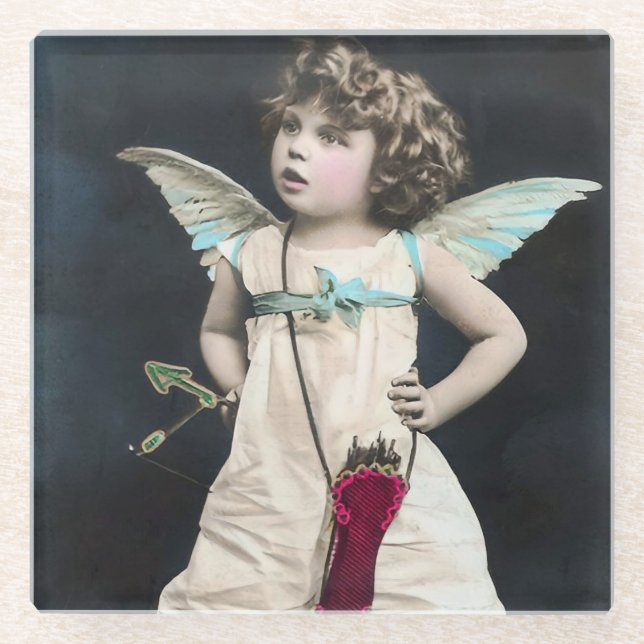 Angry Cupid Glasuntersetzer (Vorderseite)