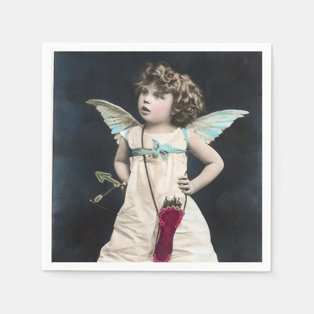 Angry Cupid Serviette (Vorderseite)