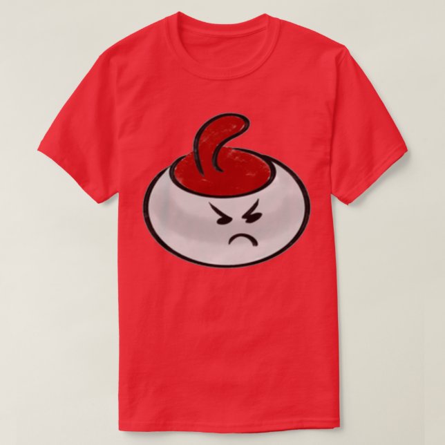 Angry Curling Rock T-Shirt (Design vorne)