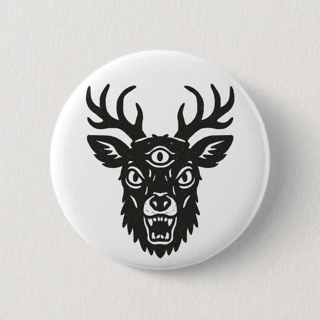Angry Dear Button (Vorderseite)