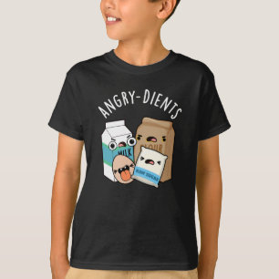 Angry-dients Funny Baking Pun Dark BG T-Shirt