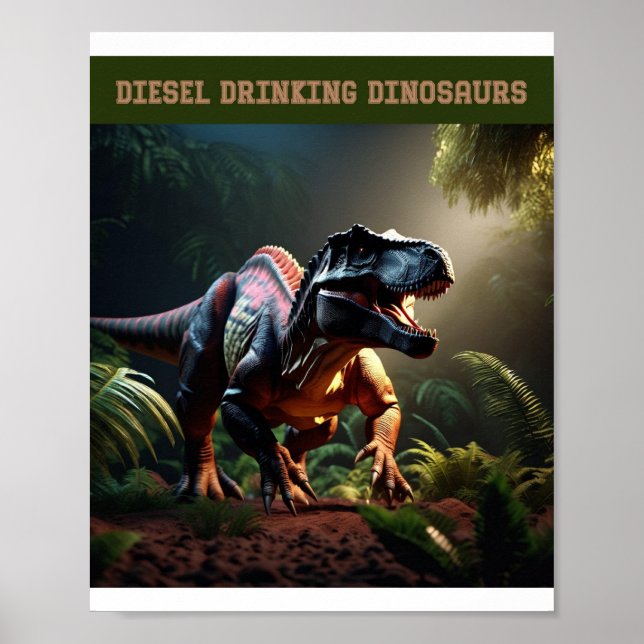 Angry Dino Poster (Vorne)