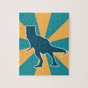 Angry dinosaur t-rex jurassische tierische Jungen Puzzle