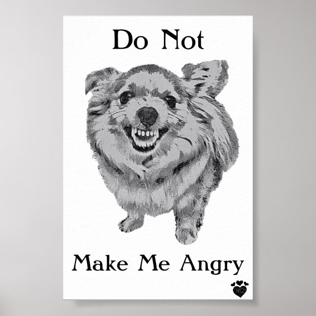 Angry Dog Poster (Vorne)