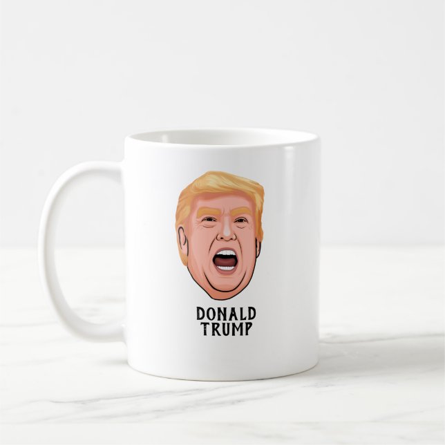 ANGRY DONALD TRUMP CUSTOM KAFFEETASSE (Links)