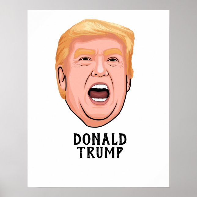 ANGRY DONALD TRUMP CUSTOM POSTER (Vorne)
