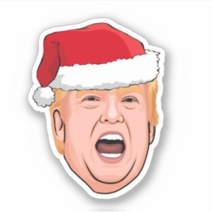Angry Donald Trump Weihnachten Aufkleber