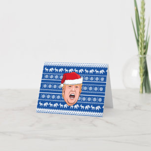 Angry Donald Trump Weihnachten Dankeskarte