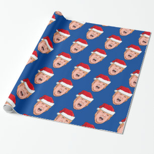 Angry Donald Trump Weihnachten Geschenkpapier