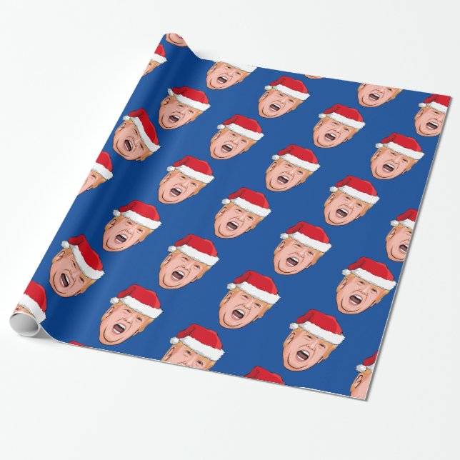 Angry Donald Trump Weihnachten Geschenkpapier (Ungerollt)