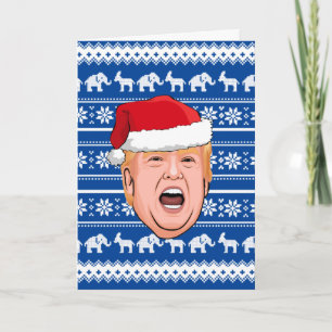 Angry Donald Trump Weihnachten Karte