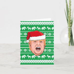 Angry Donald Trump Weihnachten Karte