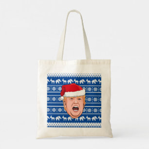 Angry Donald Trump Weihnachten Tragetasche