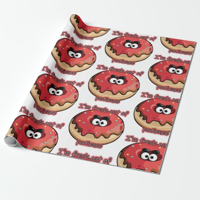 Angry Donut: Aus Geduld neu Geschenkpapier (Ungerollt)