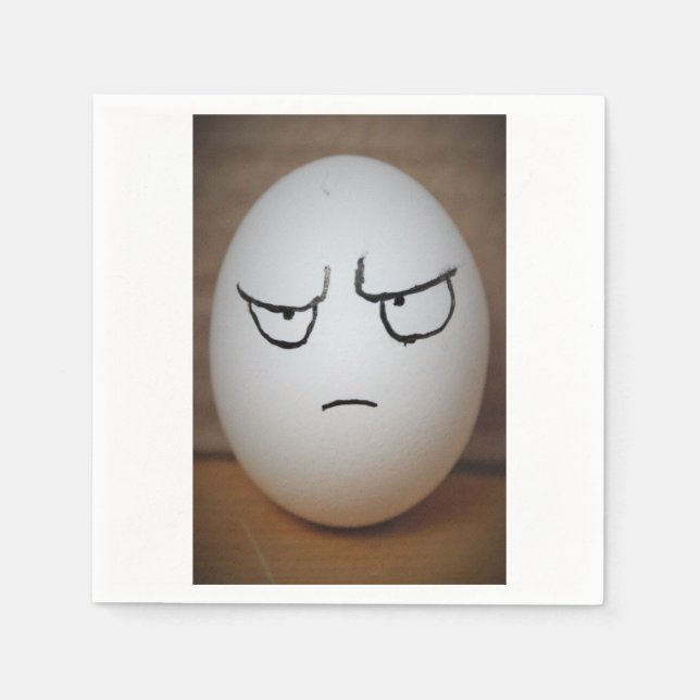 Angry Egg Paper Napkins Serviette (Vorderseite)