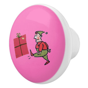 Angry Elf Keramik Knopf Keramikknauf