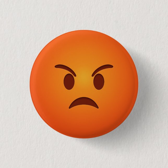 Angry Emoji Button (Vorderseite)