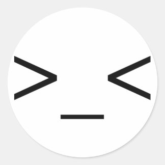 >_< Angry Emoticon Stickers