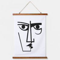 Angry Eyes Expression Abstrakt Face Line Art
