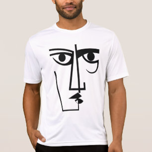 Angry Eyes Expression Abstrakte Frauengesicht Ar T-Shirt