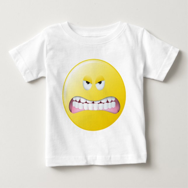 Angry Face Baby T-shirt (Vorderseite)