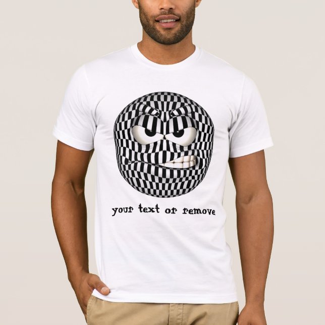 Angry Face Emoticon T-Shirt (Vorderseite)