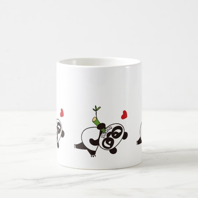 Angry Face Panda 39 Kaffeetasse (Mittel)