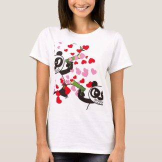 Angry Face Panda Liebe erschossen T-Shirt