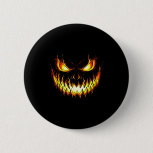 Angry Flame Pumpkin Halloween Kostüme Männer Fraue Button