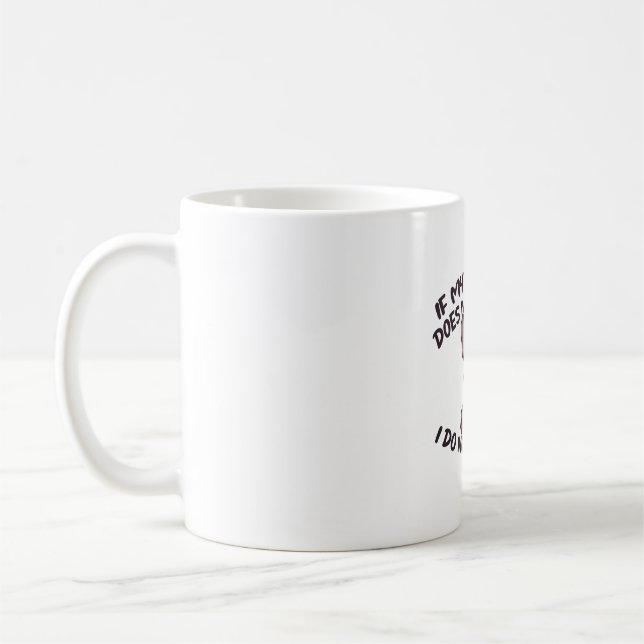 Angry Frenchie (Merle) - Einzigartiges Design Kaffeetasse (Links)