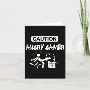 Angry Gamer Computer Funny Video Game Gift Karte