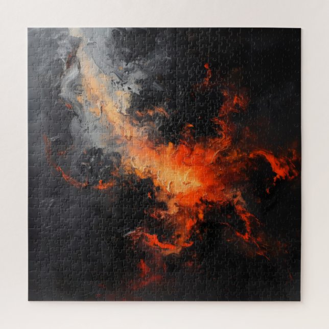 Angry Gefühls Abstrakt Art Puzzle (Vertikal)