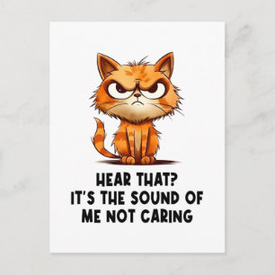 Angry gestresste Katze Funny Stress Meme für Katze Feiertagspostkarte