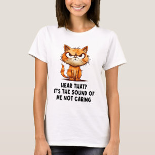 Angry gestresste Katze Funny Stress Meme für Katze T-Shirt